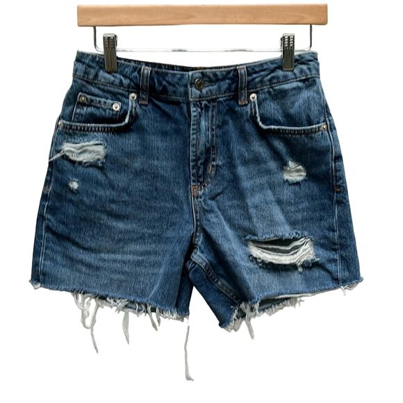 Rails The Hermosa Relaxed MIDI Denim Shorts Size 24 - Picture 1 of 7